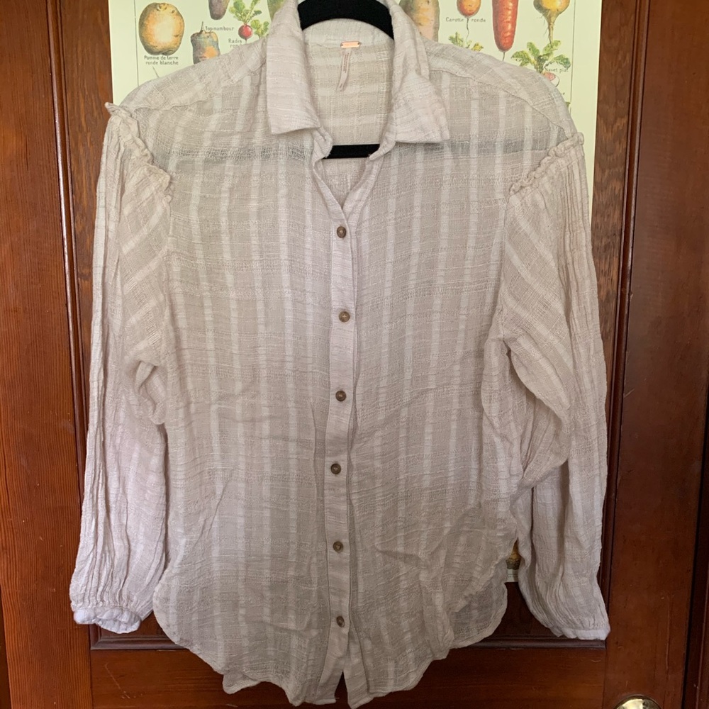 Free People flowy Button down top